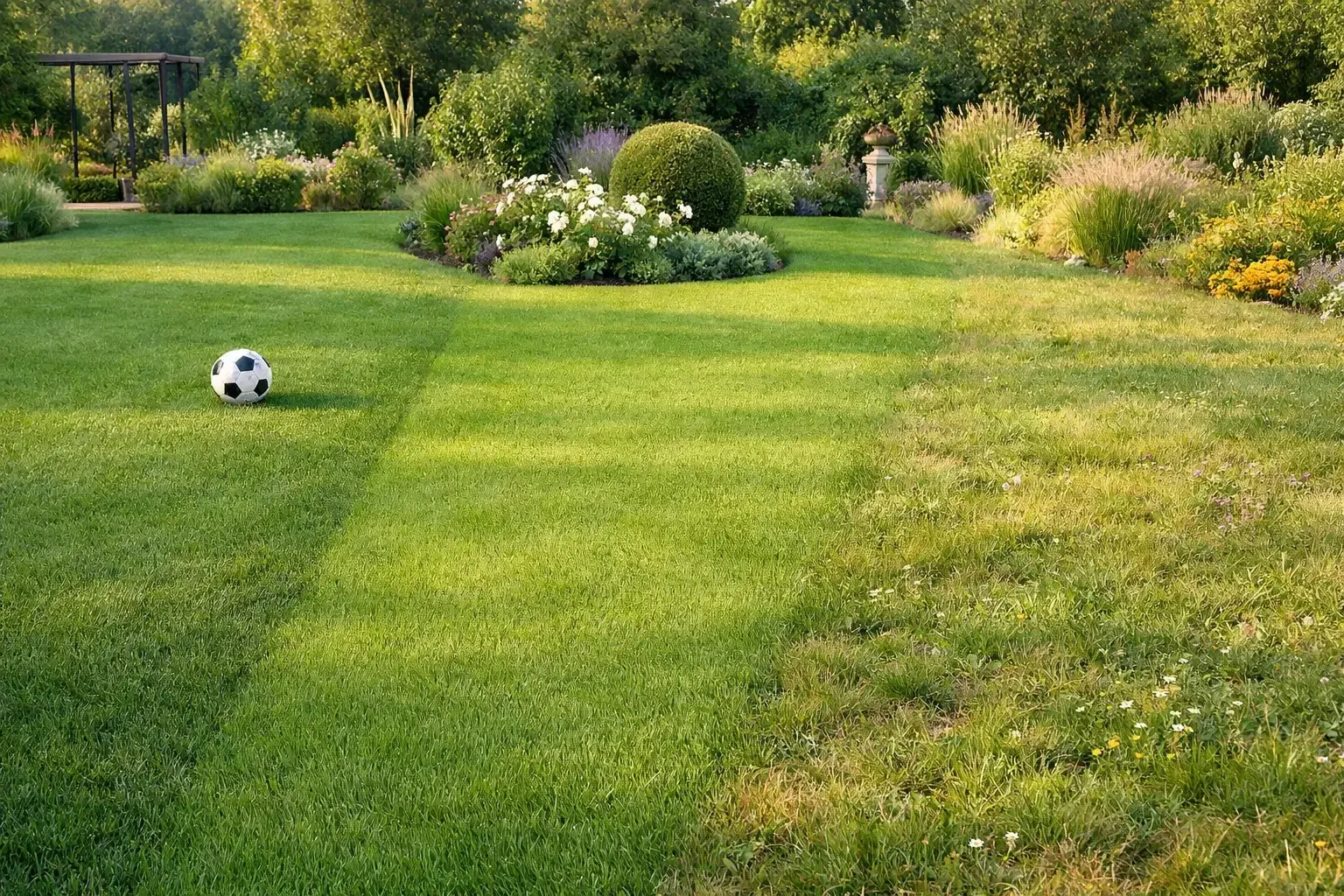 Pelouse sportive, décorative ou bas entretien : quel mélange choisir ?
